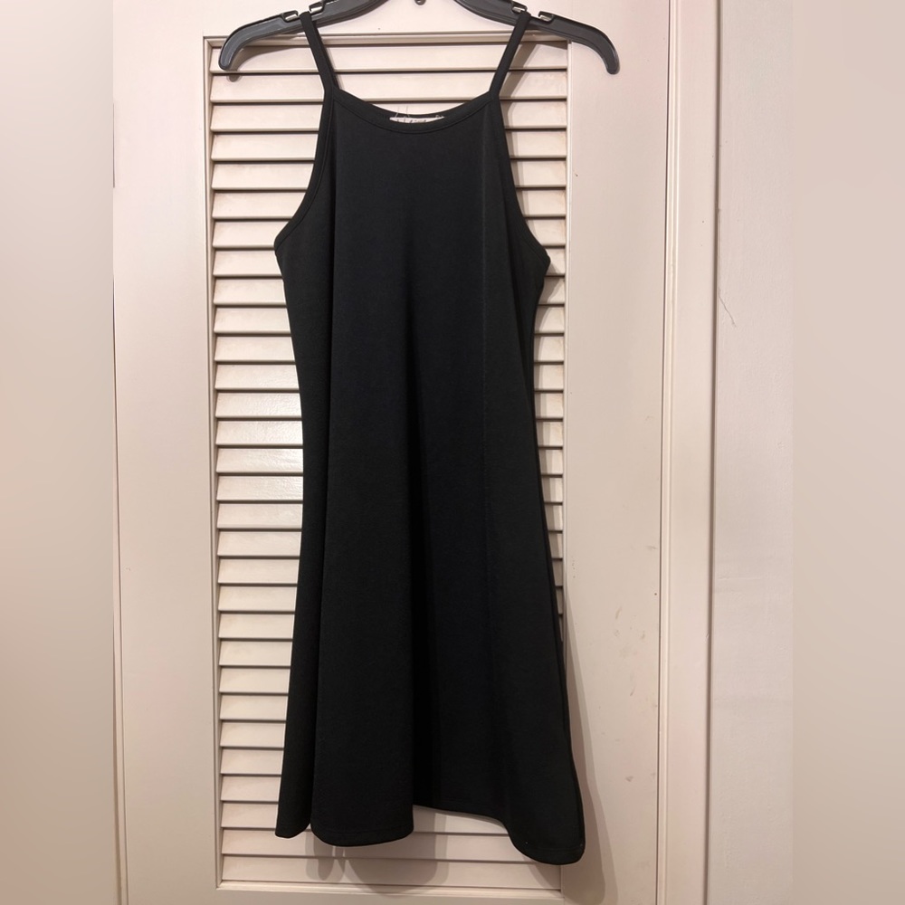 Wallflower black sleeveless strappy  a-line dress